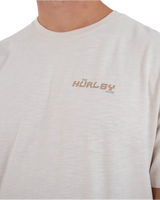The Hurley Mens Bora Bora Slub T-Shirt in Bone