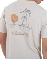The Hurley Mens Bora Bora Slub T-Shirt in Bone