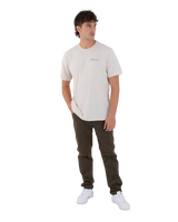 The Hurley Mens Bora Bora Slub T-Shirt in Bone