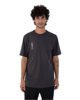The Hurley Mens H2O-Dri Storm Chasing T-Shirt in Dark Stone Grey