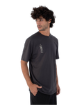 The Hurley Mens H2O-Dri Storm Chasing T-Shirt in Dark Stone Grey