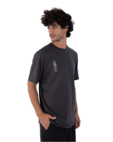 The Hurley Mens H2O-Dri Storm Chasing T-Shirt in Dark Stone Grey