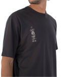 The Hurley Mens H2O-Dri Storm Chasing T-Shirt in Dark Stone Grey