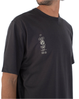 The Hurley Mens H2O-Dri Storm Chasing T-Shirt in Dark Stone Grey