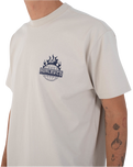The Hurley Mens Global Fire T-Shirt in Bone