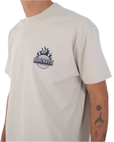 The Hurley Mens Global Fire T-Shirt in Bone