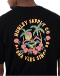 Hawaiian Island T-Shirt in Black