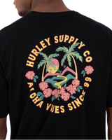 Hawaiian Island T-Shirt in Black