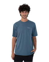 The Hurley Mens H20-Dri Fastlane T-Shirt in Grey Teal