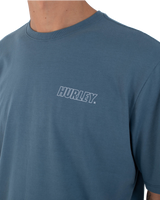 The Hurley Mens H20-Dri Fastlane T-Shirt in Grey Teal