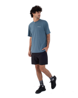 The Hurley Mens H20-Dri Fastlane T-Shirt in Grey Teal