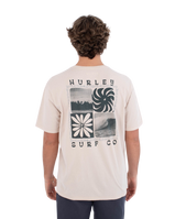 The Hurley Mens Cycles Of The Earth T-Shirt in Bone