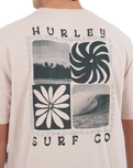 The Hurley Mens Cycles Of The Earth T-Shirt in Bone