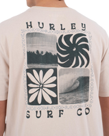 The Hurley Mens Cycles Of The Earth T-Shirt in Bone
