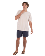 The Hurley Mens Cycles Of The Earth T-Shirt in Bone