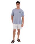 The Hurley Mens Seclusion T-Shirt in Worker Blue