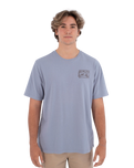 The Hurley Mens Hula T-Shirt in Worker Blue