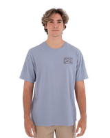 The Hurley Mens Hula T-Shirt in Worker Blue