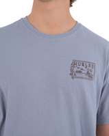 The Hurley Mens Hula T-Shirt in Worker Blue