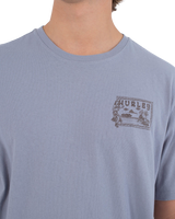 The Hurley Mens Hula T-Shirt in Worker Blue