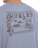 The Hurley Mens Hula T-Shirt in Worker Blue