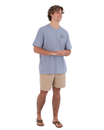 The Hurley Mens Hula T-Shirt in Worker Blue