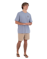 The Hurley Mens Hula T-Shirt in Worker Blue