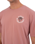 The Hurley Mens Palm T-Shirt in Phantom Rose