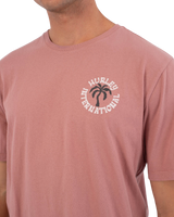 The Hurley Mens Palm T-Shirt in Phantom Rose