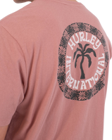 The Hurley Mens Palm T-Shirt in Phantom Rose