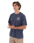 The Hurley Mens Palm T-Shirt in Monsoon