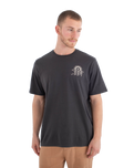 The Hurley Mens Struttin Bones T-Shirt in Dark Stone Grey