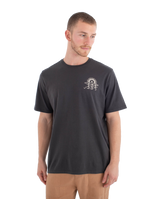The Hurley Mens Struttin Bones T-Shirt in Dark Stone Grey