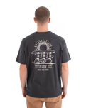 The Hurley Mens Struttin Bones T-Shirt in Dark Stone Grey