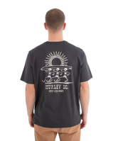 The Hurley Mens Struttin Bones T-Shirt in Dark Stone Grey