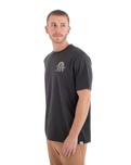 The Hurley Mens Struttin Bones T-Shirt in Dark Stone Grey