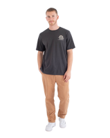 The Hurley Mens Struttin Bones T-Shirt in Dark Stone Grey