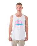 The Hurley Mens Palm World Vest in White