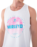 The Hurley Mens Palm World Vest in White