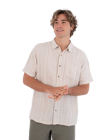 The Hurley Mens Oceanside Shirt in Bone