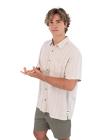 The Hurley Mens Oceanside Shirt in Bone