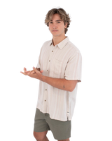 The Hurley Mens Oceanside Shirt in Bone
