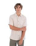 The Hurley Mens Oceanside Shirt in Bone