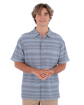 The Hurley Mens Oceanside Shirt in Worker Blue