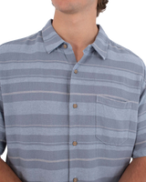The Hurley Mens Oceanside Shirt in Worker Blue