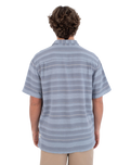 The Hurley Mens Oceanside Shirt in Worker Blue
