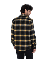 The Hurley Mens Portland Heavywight Flannel Shirt in Black