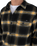 The Hurley Mens Portland Heavywight Flannel Shirt in Black