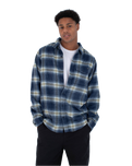 The Hurley Mens Portland Heavywight Flannel Shirt in Nightforce