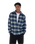The Hurley Mens Portland Heavywight Flannel Shirt in Nightforce